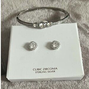 CZ Giani Bernini Earrings and Bracelet